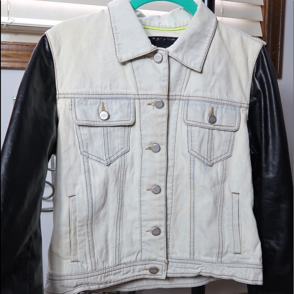 Steve Madden Denim Faux Leather Jacket